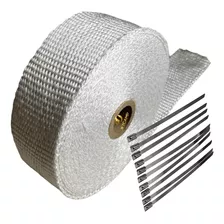 Fita Térmica Termotape Branca Escape 10 Metros + 10 Zip Tie 