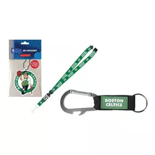 Set De Llavero & Portagafete Desodorante Boston Celtics