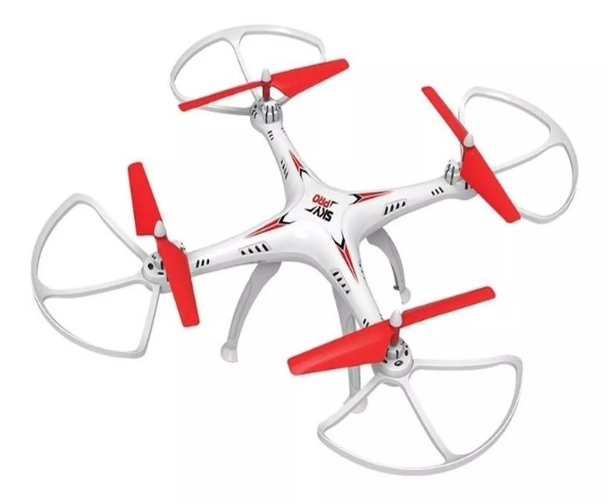 Drone Polibrinq Vectron Branco E Vermelho 1 Bateria