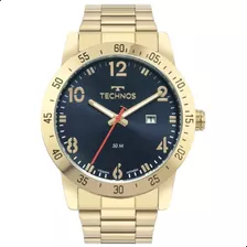 Relógio Masculino Technos Dourado Performance Militar Barato