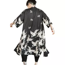 Kimono Para Hombre Japones Yukata Outwear Albornoz Vintage