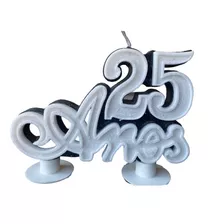 Velas De Aniversario 25 Anos Glitter