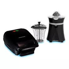 Kit Hamilton Beach Espremedor Freshmix + Grill 25357 (hbb01) Cor Preto/prata 220v