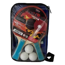 Kit Set Pingpong Red + Soporte + 2 Paletas + 3 Pelotitas