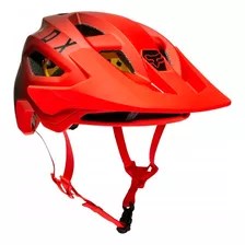 Capacete Fox Speedframe Vermelho E Preto Com Mips Ciclismo Tamanho M