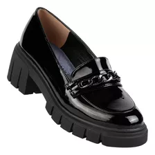 Zapato Casual Mujer Negro Tipo Charol Stfashion 20303805