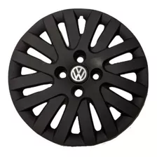 Juego De 4 Tazas Vw Gol Power Trend Voyage Negras Rodado 14