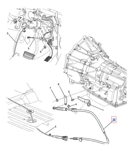 Cable Selecto Velocidades Gmc Yukon 4.8l V8 2009 Foto 5