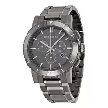 Reloj Burberry Gunmetal Grey Bu9381 De Acero Inox. P/hombre