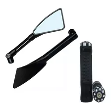 Kit Retrovisor Esportivo Manopla Moto Fazer Ys 250 