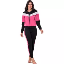 Conjunto Blusa De Frio E Calça Skinny Modinha Em Alta Lindo