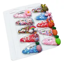 Pinza Gancho Niña - Accesorio Cabello - Confeti Set X 10