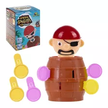 Jogo Barril Do Pirata Brinquedo Infantil Pula Pirata