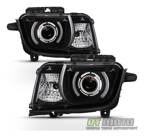 Par Faros Negro Interior Led Chevrolet Camaro Ss 2013 6.2l Foto 3