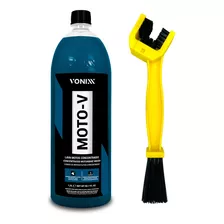 Kit Lava Motocicleta Vonixx + Escova Limpa Corrente Detailer