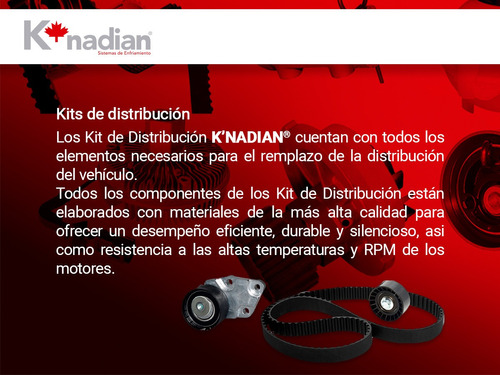 Kit Distribucion Banda Tredia L4 2.0l 87 Al 88 K-nadian Foto 5