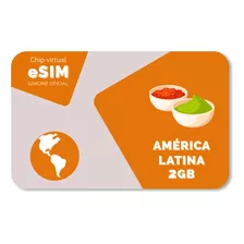 Esim América Latina 10 Países - 2gb - 15 Dias