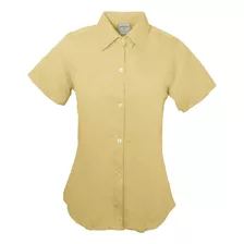 Blusa Para Dama Oxford Bonanza Manga Corta