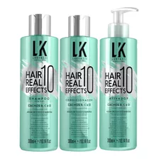 Kit Lokenzzi Hair Real 10 Effects Shampoo + Cond + Ativador