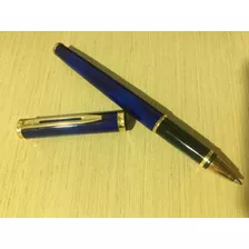 Waterman Caneta Fine Roller Point Metal 95 Laca Azul