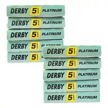 500 Lâmina Derby Extra 10 Cartelas Derby Verde 