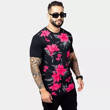 Camiseta Long Line Masculina Blusa Oversized Swag Florida