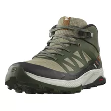 Bota Salomon Outrise Mid Gtx Masculino Verde Oliva