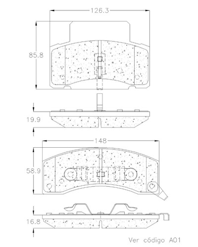 Balatas Delanteras Gmc Savana 3500 1999 Cutaway Van Grc Foto 2