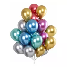 Balão Metalizado N°9 Happy Day C/25 Uni- Varias Cores