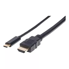 Cable De Video Tablet Manhattan 151764 Usb-c - Hdmi 2mt 4k