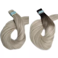 Cabelo Humano Loiro Platinado Brasileiro 100g 60cm Mega Hair