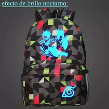 Anime Naruto Mochila Casual Luminoso Bolsa Escolar