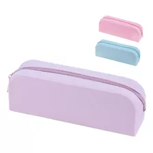 Estojo Escolar Necessaire Silicone Emborrachado C/ Ziper Brw