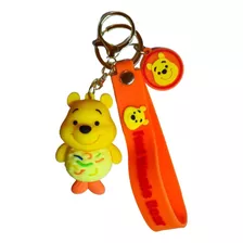 Llavero Goma Pvc 3d + Correa Personaje Winnie Pooh Sushi