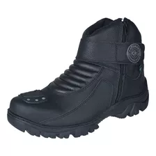 Bota Coturno Militar Motociclista Ziper Lateral Crshoes 8018