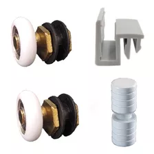 Kit Reparo Manutenção Para Box De Vidro Guia Puxador Roldana