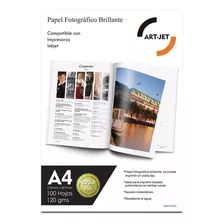 Papel Foto Doble Faz Brillo A4 120gr X100 Art-jet Bifaz