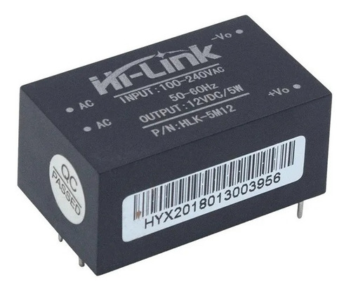 Fuente Aislada 12 V 5 W Hlk-5m12 Hi Link Arduino