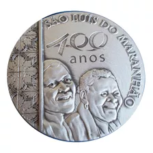 Medalha Prata 900 São Luiz Maranhão 400 Anos 2012 50mm