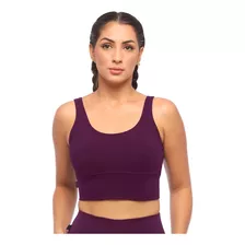 Top Fitness Cropped Bojo Removível