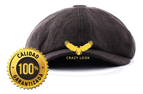 Boina Peaky Blinders Hombre Gris Invierno Paño Lanilla Lana
