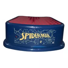 Piso Taburete Infantil Spiderman Alzador De Baño Niño