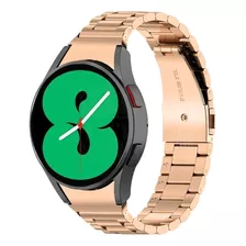 Pulseira De Metal Elos Premium Para Samsung Galaxy Watch4 40 Cor Rosê Gold