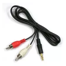 Pack 2 Cables Rca 2x1 Plug 1,5 Mts Económico