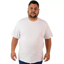 Camiseta Grande Masculina Gola Redonda - Pack 3 Pçs Poliéste