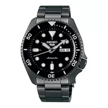 Seiko Srpd65 5 Sports Reloj Automático De 24 Joyas - Negro /