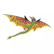 X Kites-76 Wingspan 3-d Kite: Dragon Amarillo Y Verde