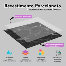 10 Pisos Adesivo Porcelanato Autocolante Lavável Para Chão