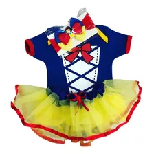 Body Bebê Mesversário Branca De Neve + Tule + Laço Papilloo