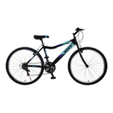 Mountain Bike Femenina Kova Andes R26 18v Frenos V-brakes Color Negro/celeste